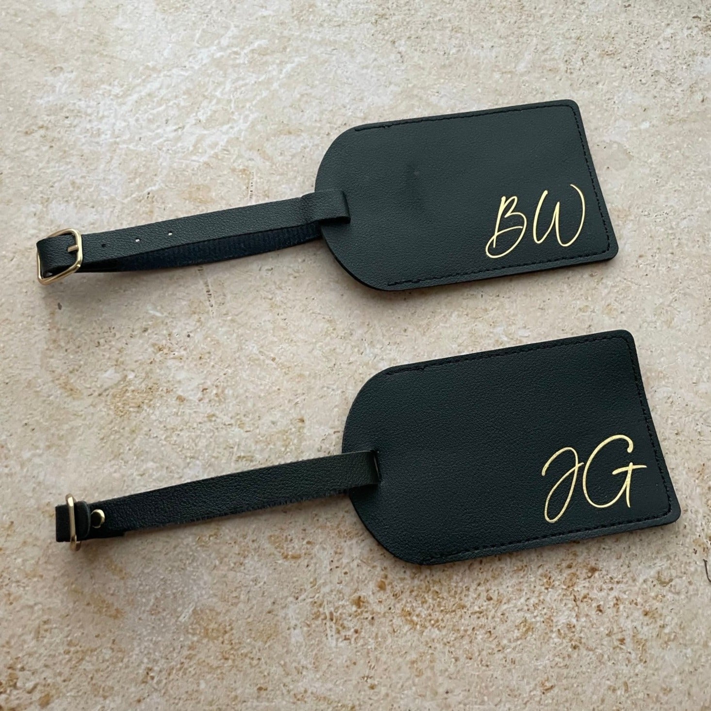 Personalised Leather Look Bag Tags