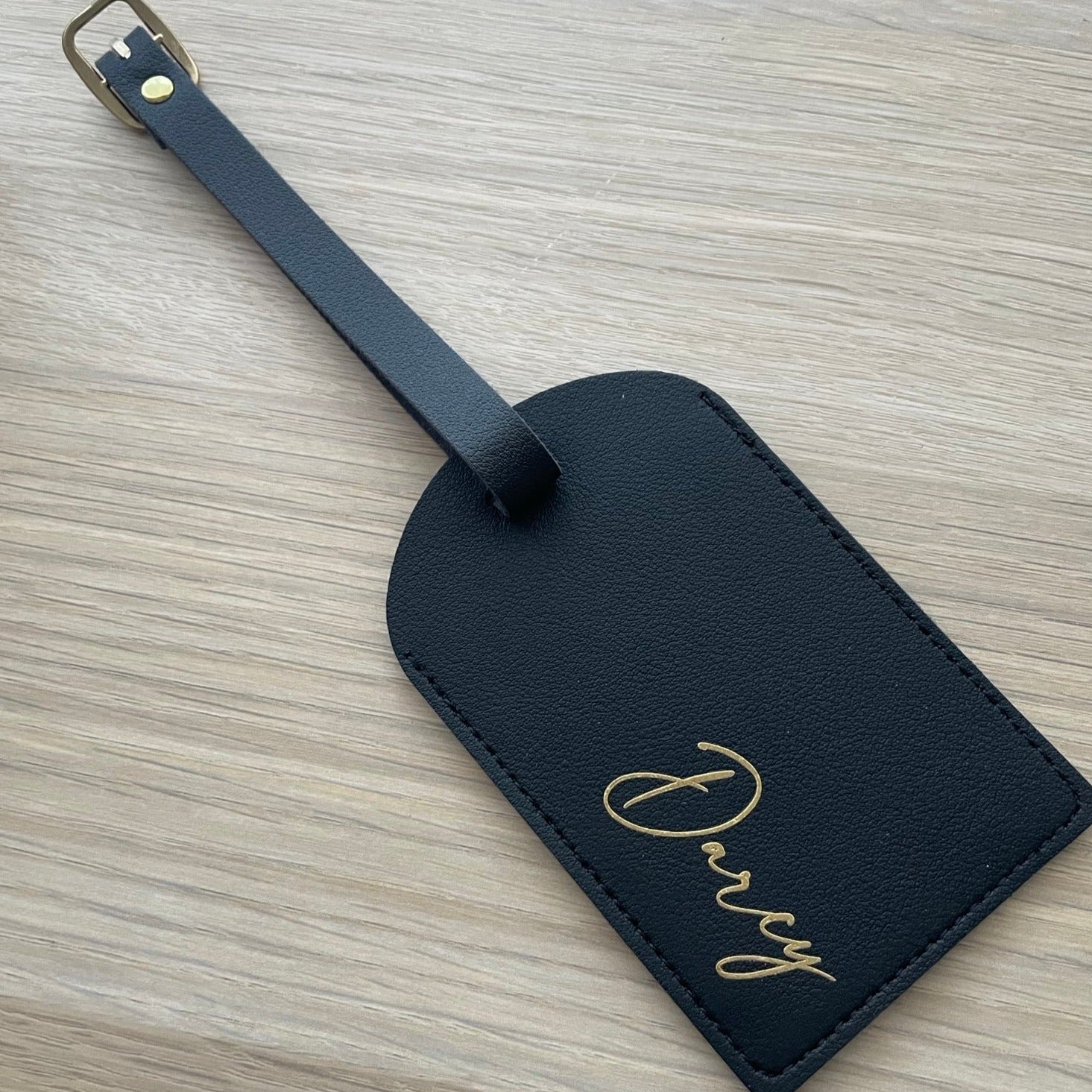 Personalised Leather Look Bag Tags