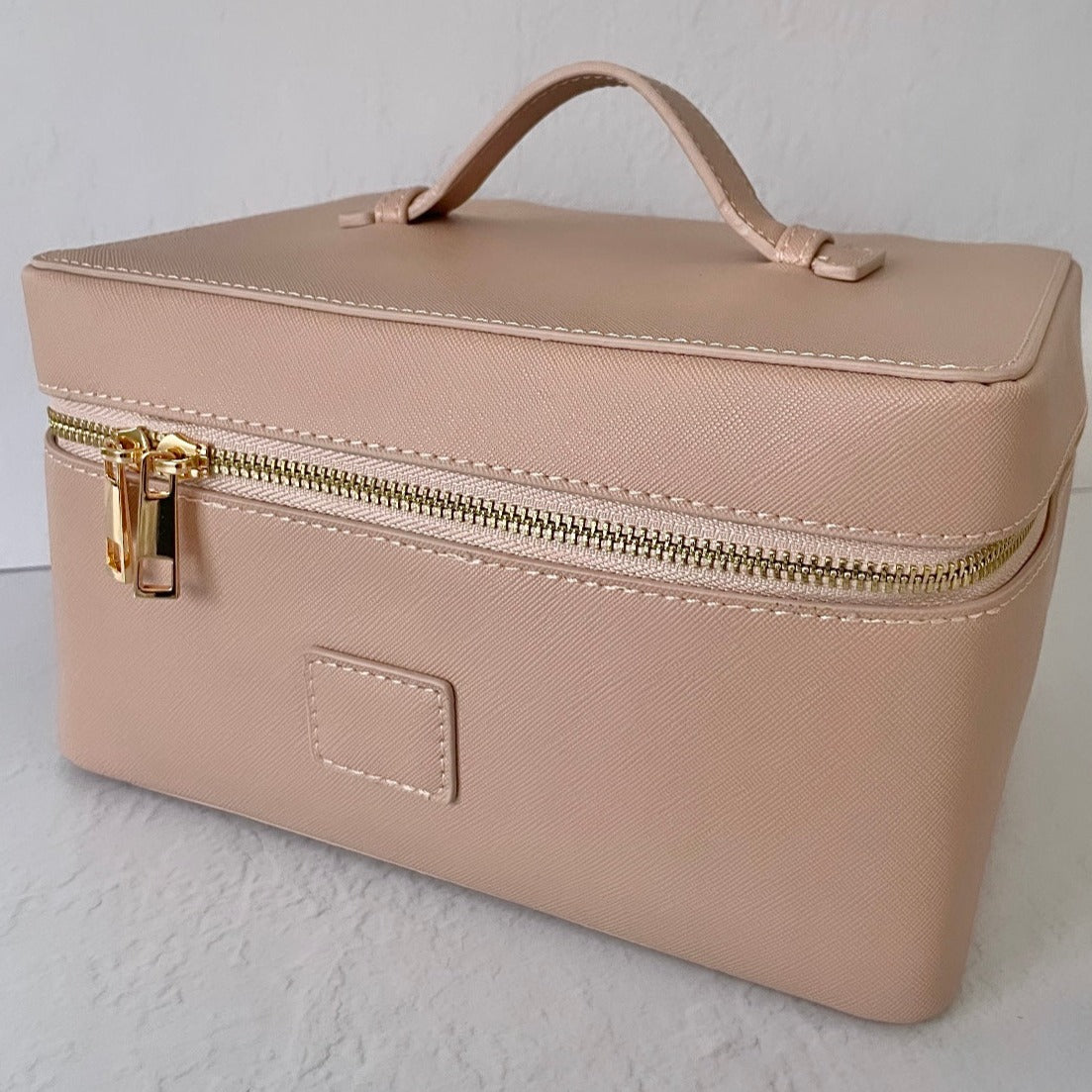 Personalised Cosmetic Bag - Saffiano Leather (3 Colours Available)